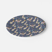 Celebration Llama Pattern Papieren Bordje (Gekanteld)