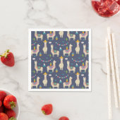 Celebration Llama Pattern Servet (Insitu)