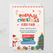 "Célébration magique : Carte d'invitation de Noël (Devant)