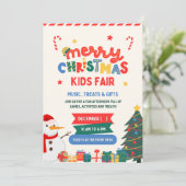 "Célébration magique : Carte d'invitation de Noël (Debout devant)