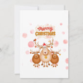 "Célébration magique : Carte d'invitation de Noël (Dos)