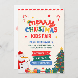 "Célébration magique : Carte d'invitation de Noël