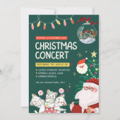 "Célébration Magique : Carte d'invitation de Noël (Devant)