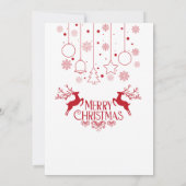 "Célébration Magique : Carte d'invitation de Noël (Dos)