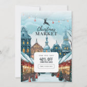 "Célébration Magique : Carte d'invitation de Noël (Devant)