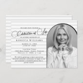 Célébration minimale classique des invitations à l (Devant / Derrière)