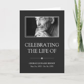 Célébration minimale grise de programme (Devant)