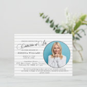 Célébration minime de la vie Invitation (Debout devant)