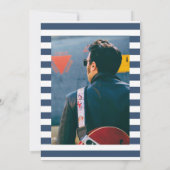 Célébration nautique de la vie Invitation photo (Dos)