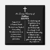 Celebration Of Life Bible Verse Funeral Keepsake Magneet (Voorkant)