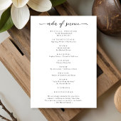 Celebration Of life Elegant Memorial Photo Funeral Programma