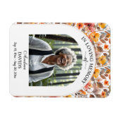 Celebration Of Life Floral Funeral Keepsake Magneet (Horizontaal)