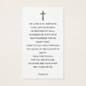 Celebration Of Life Funeral Photo Prayer Cards (Dos)