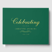 Celebration of Life Memorial–Elegant Minimal Green (Recto)