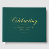 Celebration of Life Memorial–Elegant Minimal Teal (Recto)