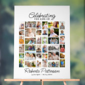 Celebration of Life Memorial Fotocollage Custom Acryl Bord (Neutraal)