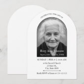 Celebration of Life Memorial Funeral Invitation (Devant / Derrière)