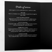 Celebration Of Life Obituary Service Order Funeral Drieluik Programma (Binnenzijde eerst)
