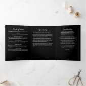 Celebration Of Life Obituary Service Order Funeral Drieluik Programma (Binnen)