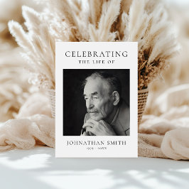 Celebration of Life Photo Memorial Funeral Programma