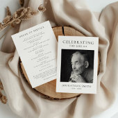 Celebration of Life Photo Memorial Funeral Programma