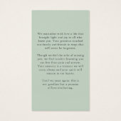 Celebration of Life Photo Memorial Prayer Card (Dos)