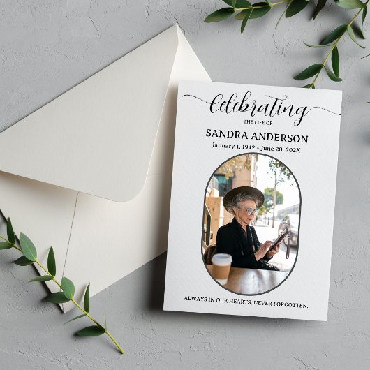 Celebration of Life Programs – Forever In Our Hear Programma