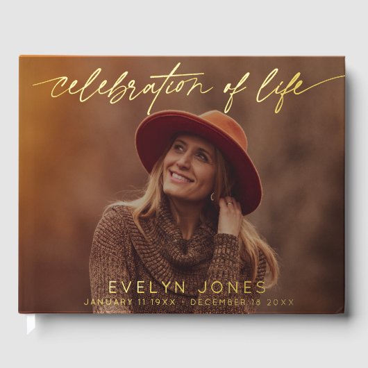 Celebration of Life Script Funeral Photo (Recto)