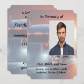 Celebration of Life Semi-Truck Tractor-trailer  Kaart (Voorkant / Achterkant)