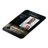 Celebration of Life Service Basketball Player Magneet (Linkerzijde)