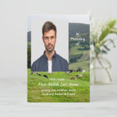 Celebration of Life Service Cattle Farm Landscape Kaart (Staand voorkant)
