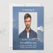 Celebration of Life Service Clouds Sky Heavenly Kaart (Voorkant)