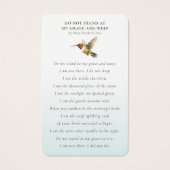 Celebration of Life Wildflowers Hummingbird (Dos)