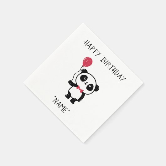 Celebration Panda Beer Paper Napkins Servetten (Hoek)
