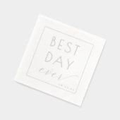 Célébration Typographique Élégante en Argent (Gauche)