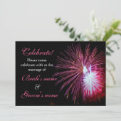 Celebration Wedding Pink 2 Kaart (Staand voorkant)