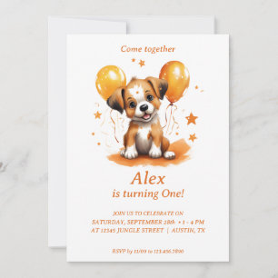 Célébration Woof-Tastic : Invitation de fête d'ann