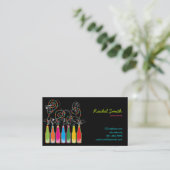 Célébrations pétillantes ! Carte de profil de (Debout devant)