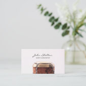 Celebratory Champagne Bottle Visitekaartje (Staand voorkant)