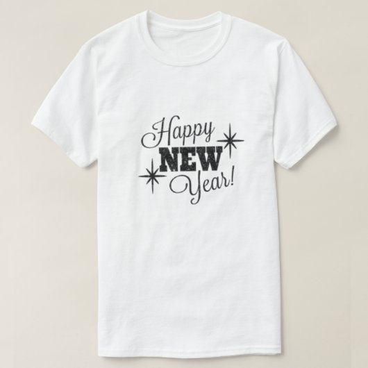Celebratory Happy New Year T-shirt (Design voorkant)