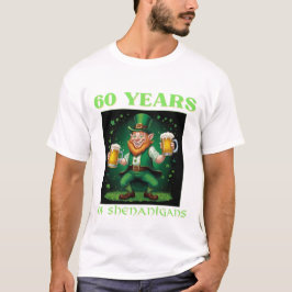 Celebratory Saint Patrick's 60th Birthday Mileston T-shirt