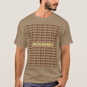 Célèbre T-shirt Brown Dachshund, T-shirt tout-impr