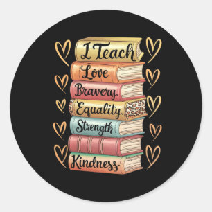 Celebreer de zwarte geschiedenis maand I Teach Bla Ronde Sticker