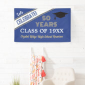 CÉLÉBRER ! Bannière de réunion de classe 50 ans (En situation)