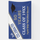 CÉLÉBRER ! Bannière de réunion de classe 50 ans (Vertical)