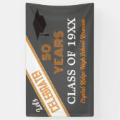 CÉLÉBRER ! Bannière de réunion de classe 50 ans (Vertical)