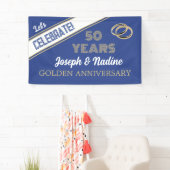 CÉLÉBRER ! Bannière du 50 ans d'or (En situation)