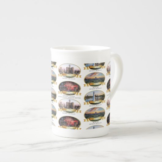 Célébrer Detroit Mug (Devant droit)