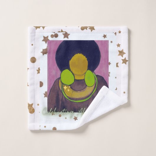 Célébrer la beauté africaine (Gant de toilette)