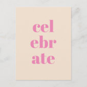 Célébrer la carte de Noël (Devant)